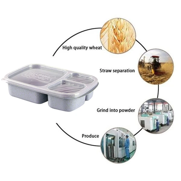 2 шт. новый натуральный материал для ланча бэнто коробка еда с подогревом термос