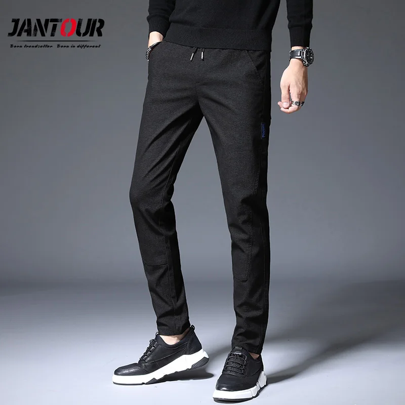 Модные новые высококачественные хлопковые мужские брюки прямые весенне летние