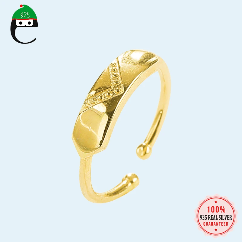 100% 925 Solid Real Sterling Silver Ring Fashion Jewelry For Teen Girl Office Lady Open Sizable 5 6 7 8 Wholesale Price DS1737 | Украшения