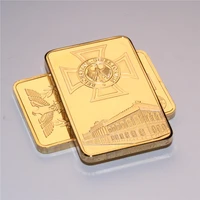 1 oz german eagle gold bar deutsche iron cross bar germany gold plated bullion bar coin