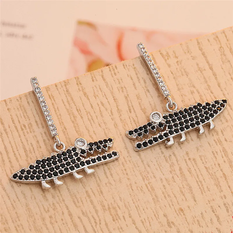 

Charm Zircon Animal Drop Earring For Women Jewelry Lady 925 Sterling Silver Earring Female Engagement Accessories Earring Girls