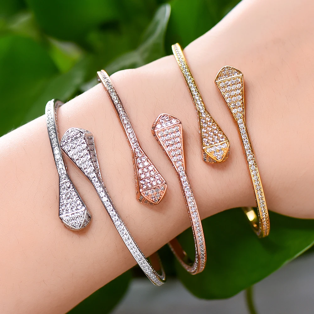 

KellyBola Personality Fine Bangle Women Trendy Shape Bracelet Top Quality Best Super Gift For Friends Lover Unexpect Surprise
