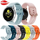 Ремешок силиконовый для Samsung Galaxy Watch Active 42 мм Gear Sport S2, спортивный браслет для Samsung Galaxy Active 2 40 мм 44 мм