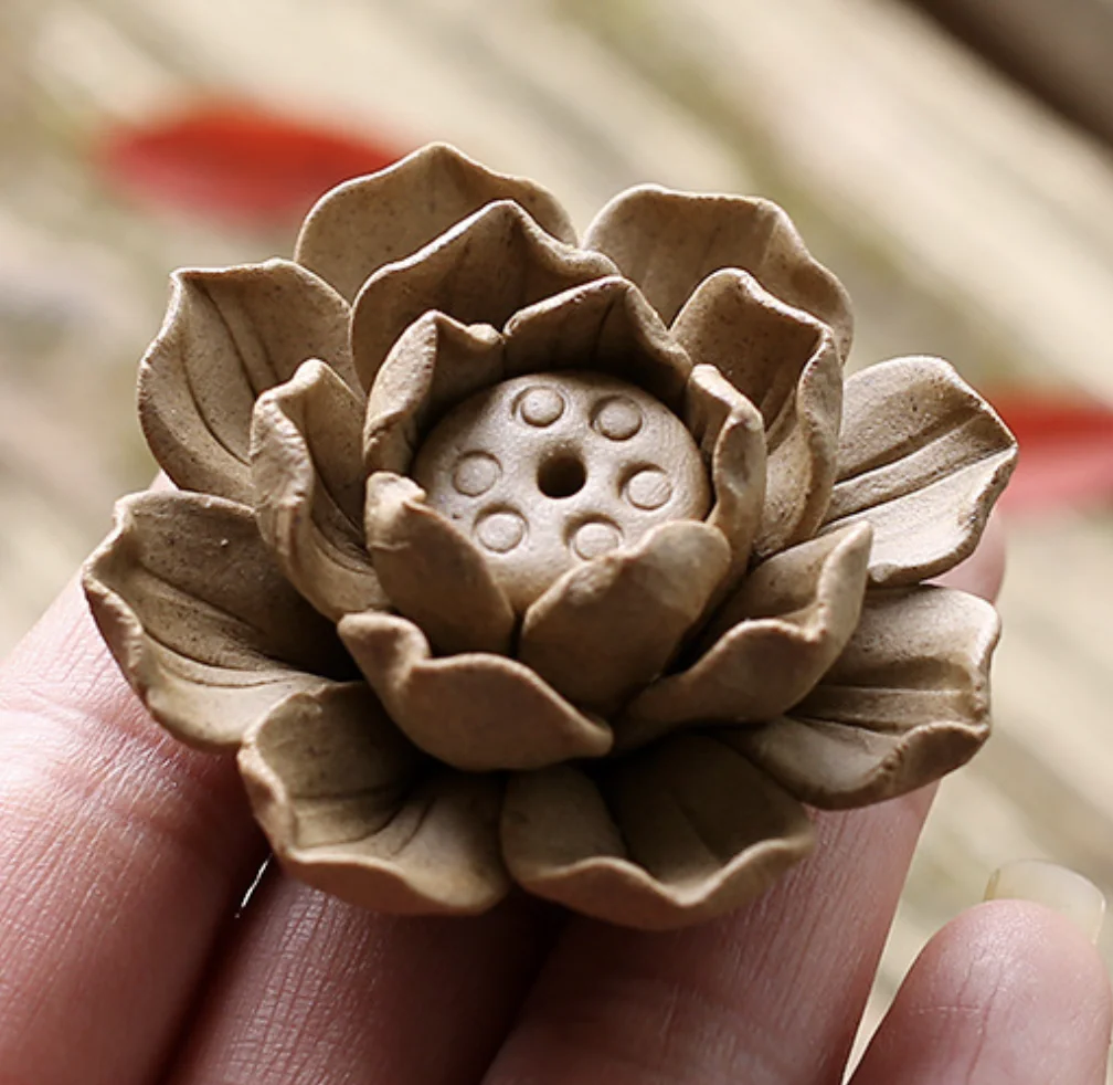 Маленькая палочка для благовоний в форме листа лотоса Цзиндэчжэнь креативная