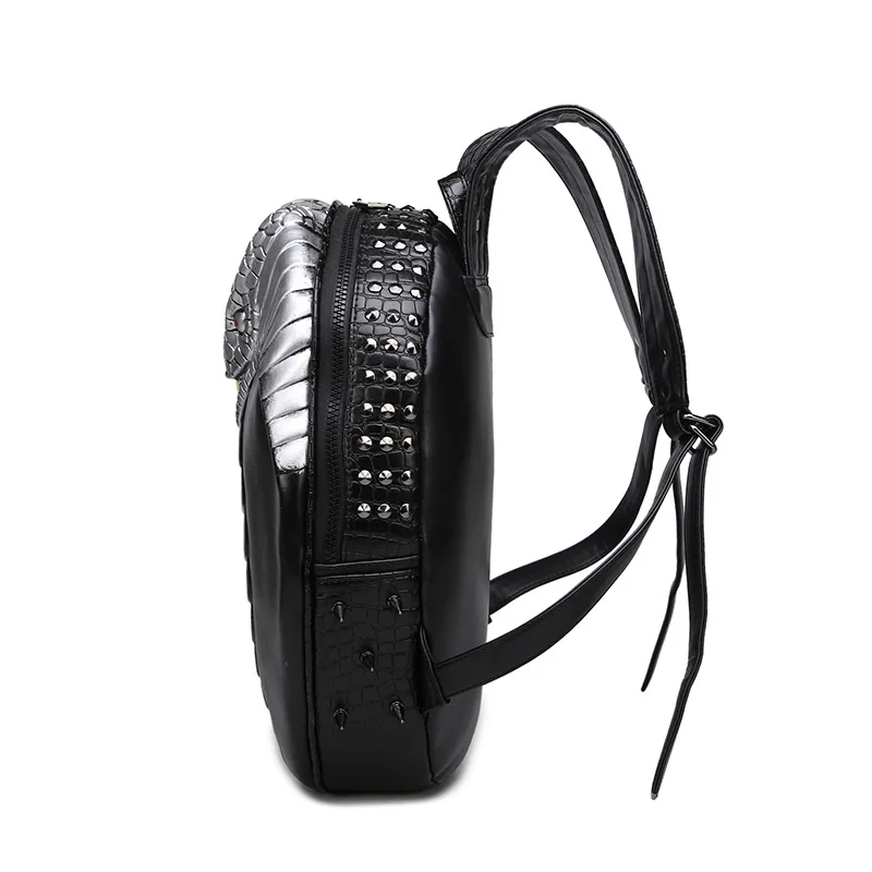 Персонализированные 3D рюкзак с тиснением &quotЗмеиная кожа&quot для женщин и мужчин высококачественные