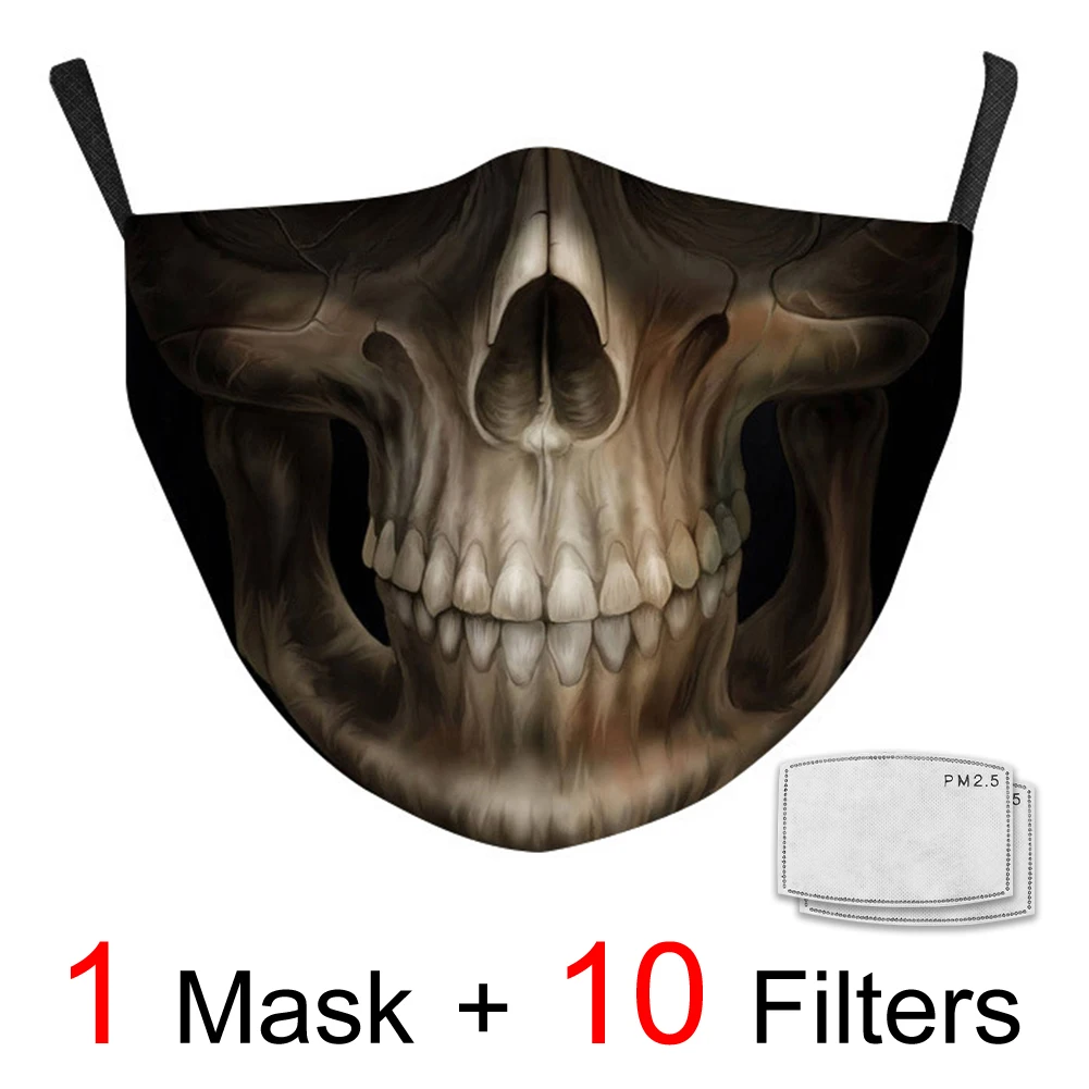 

Halloween Mask Reusable Dust-proof Face Masks Characters Christmas Funny Cosplay Masks Pattern Kids Adult Mascarillas Con Filtro