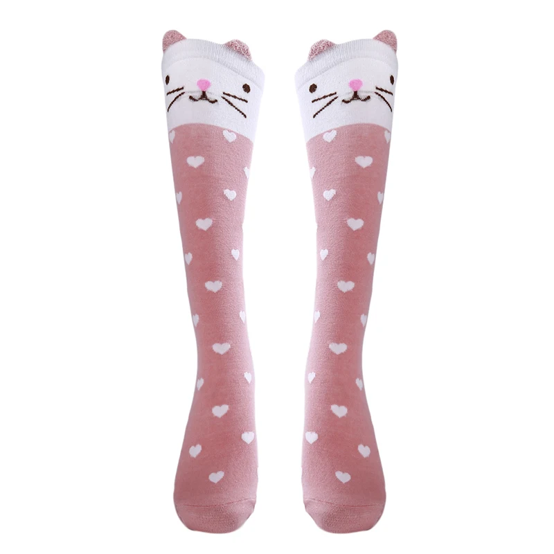 

Cute Children's Knee High Socks For Toddlers Kids Baby Girls Solid Cotton Princess Dress Ballet Long Sock Leg Warmer