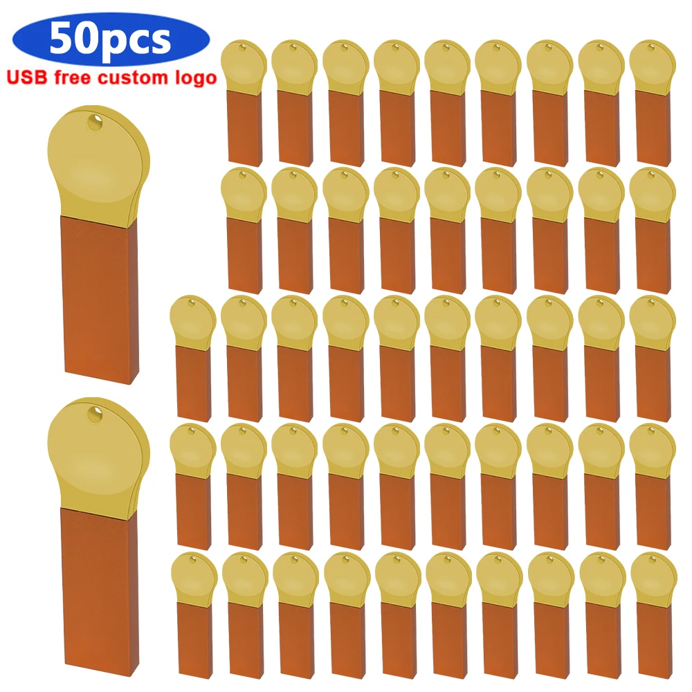 

50pcs/lot Metal Usb Flash Drive U Disk 4G 8G 16G 32GB 64GB 128GB Pen Drive Waterproof Flash Memory Stick 2.0 Pen drive Best Gift