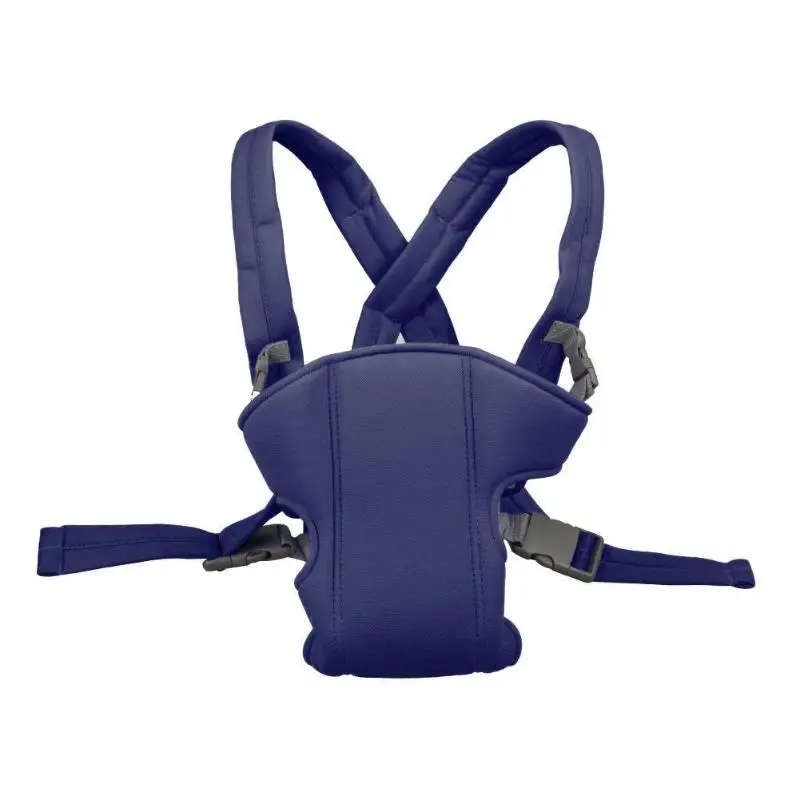 Dark Blue Portable Ergonomic Baby Carrier Backpack Sling Wrap Cotton Toddler Infant Newborn Supply Front Back Type Adjustable Safety Strap - Цвет: Dark Blue