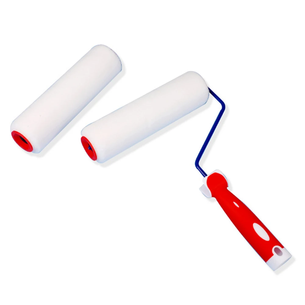 

9 Inch Paint Roller with Handle House Paint Brush Roller Frame with 2 Covers Household Painting Tools for Home Decoration
