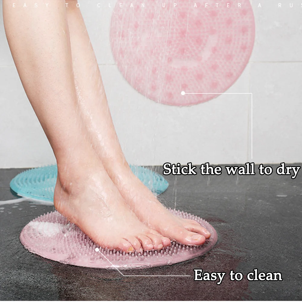 

Non-slip Bath Mat Foot Massage Pad Dead Skin Remover Foot Brush Suction Cup Bathroom Floor Shower Carpet Rug Bath Mat