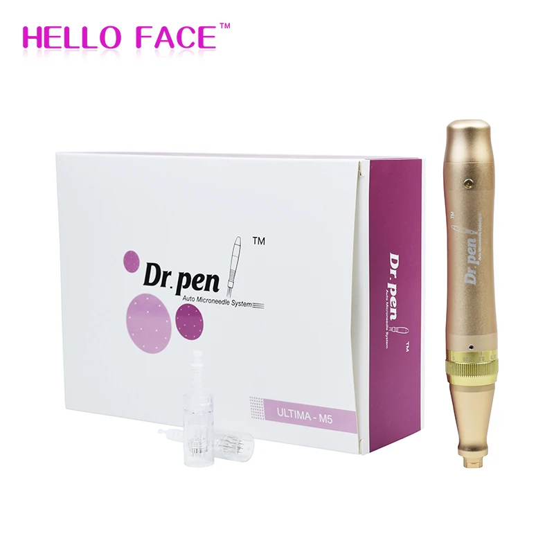Электрический автоматический Dr. Pen Ultima M5 microoneedle ручка Дерма с 2 шт. 12Pin картриджи