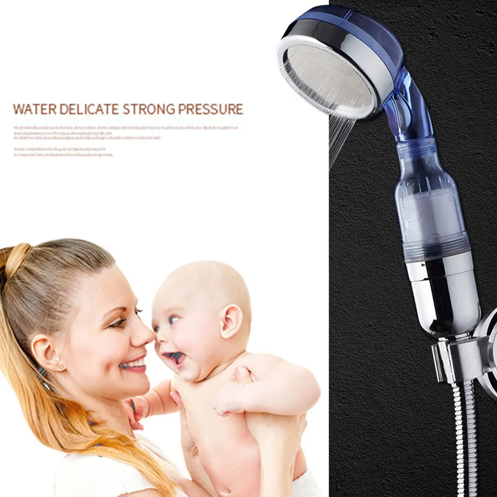 

Adjustable High Pressure Shower Head Saving water Bathroom Anion Filter Shower Bathroom Supplies