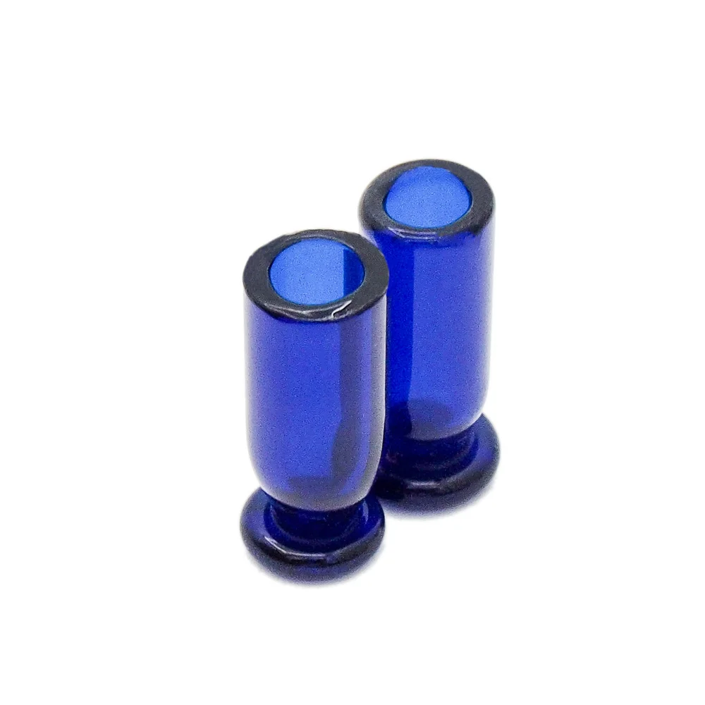 2pcs Blue Wine Cups Odoria 1:12 миниатюрные 12 шт многоцветные пластиковые стаканчики для питьевой воды кукольный домик кухонные принадлежности - Цвет: 2pcs Blue Wine Cups
