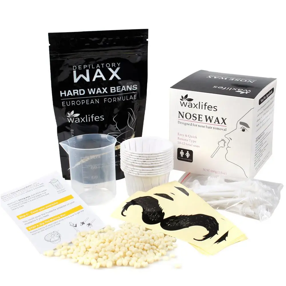 

100g Wax Beans Strip Depilatory Hot Film Hard Wax Pellet Waxing Bikini Face Nose Legs Body Hair Removal Bean For Women Men