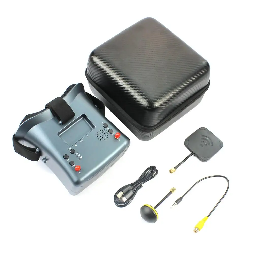 5 8G 40CH FPV очки с DVR монитором LS 008D 4 3 дюймов Встроенный аккумулятор 2000 МВт для