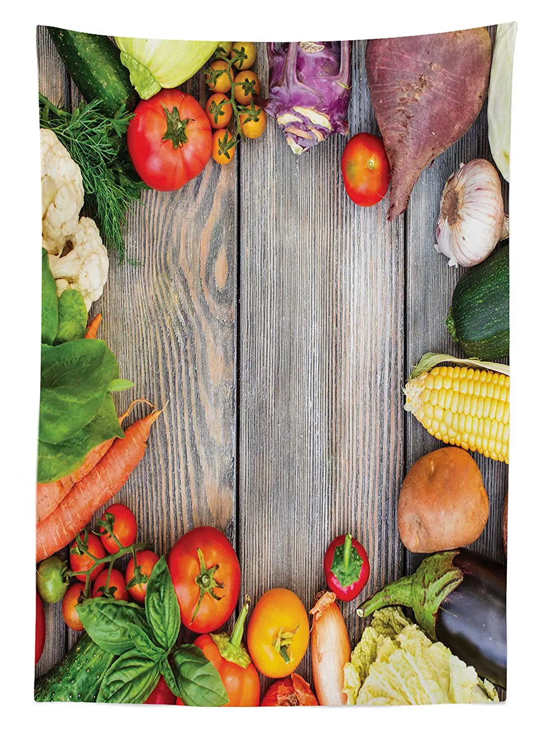 Фермерский дом Декоративная скатерть различные овощи деревянный стол морковь