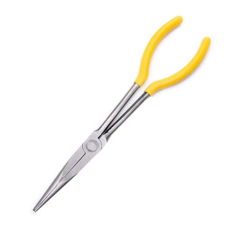 

Long Reach 11 Inch Plier Curved Straight Needle Nose Angled Car Repair Tools
