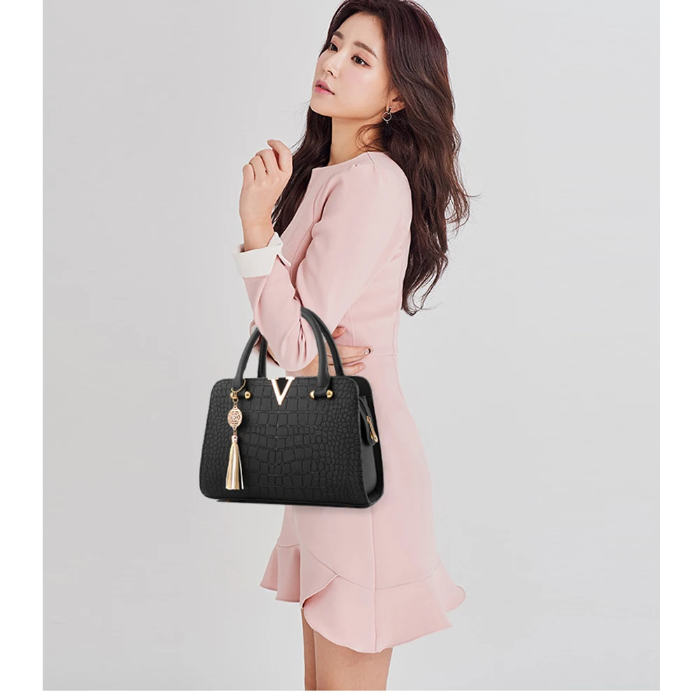 

Female Shoulder Bag 2021 New Square PU Leather Small Women Messenger Bag Luxury Designer Ladies Purse Top Handle Handbag