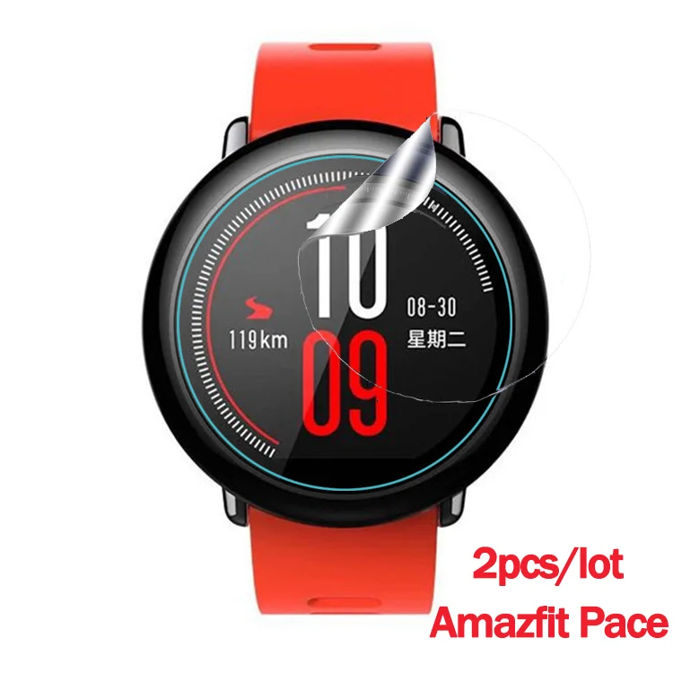 2 шт. ТПУ для смарт часов Huami Amazfit Pace защита экрана прозрачная/матовая Stratos Bip