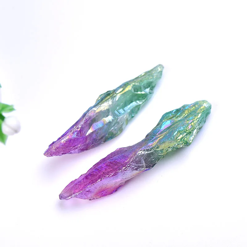 Натуральный кристалл необработанный лечебный камень гальванизированные