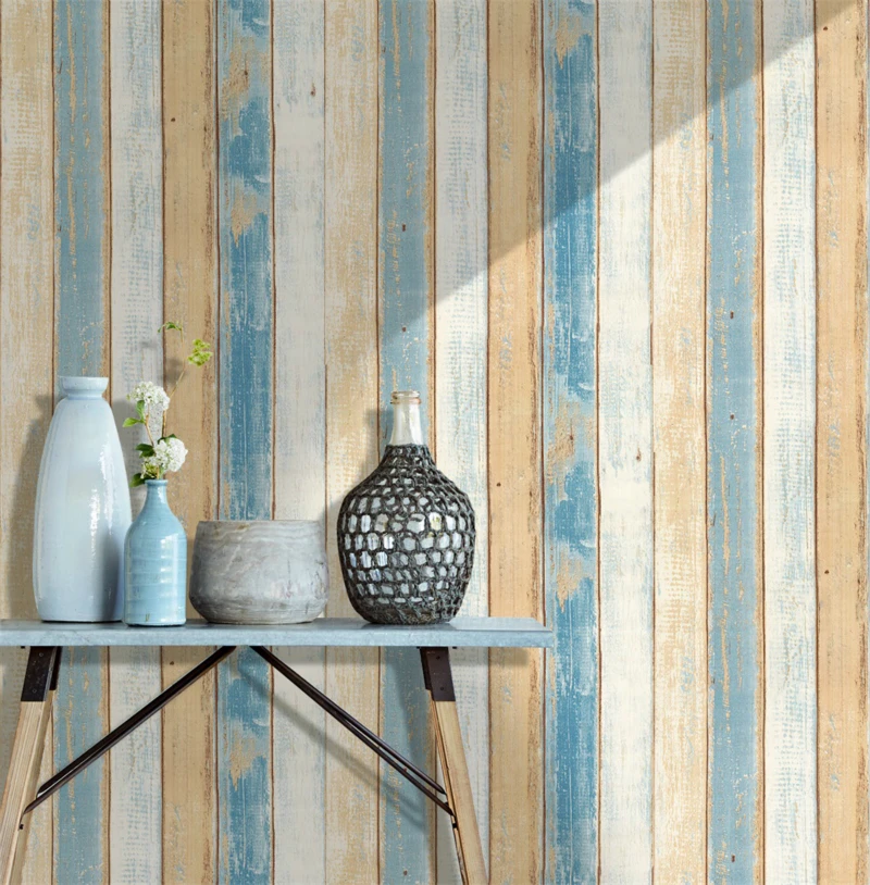 

Vintage Wood 3D self adhesive Wallpaper for walls Rolls Mural Contact paper Living Room Kitchen Bathroom Home Decoration
