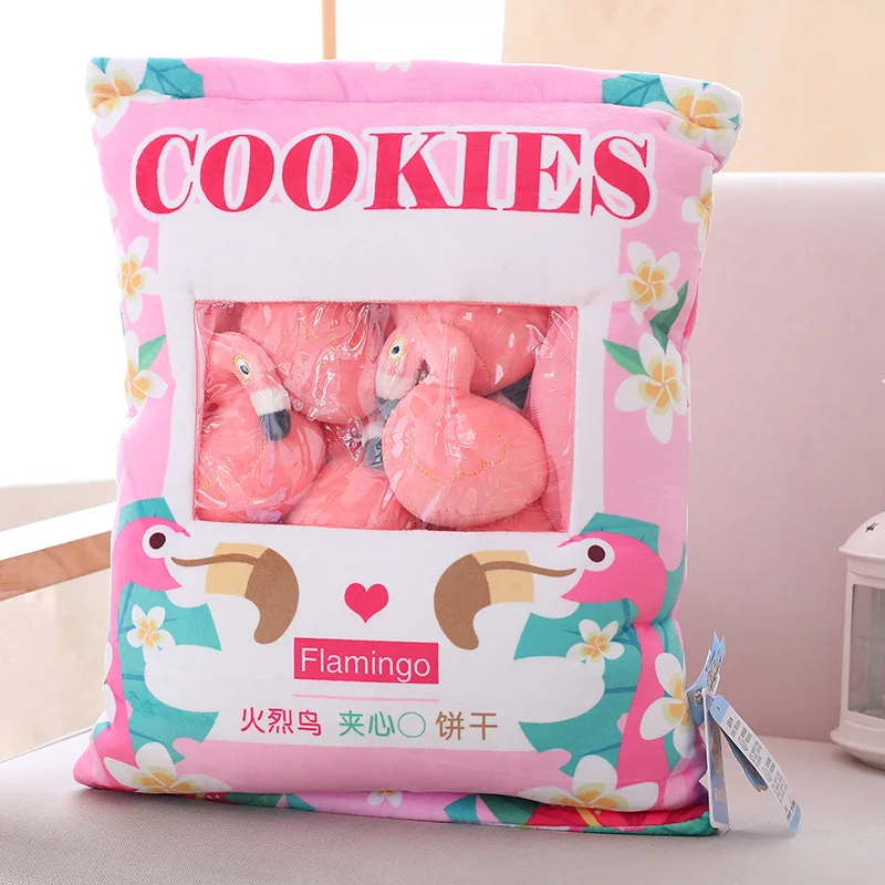 Snack Bag Pillow Kawaii Pink Sakura Rabbit Soft Stuffed Bunny Dolls Creative Kids Toys Girls Christmas Gifts | Игрушки и хобби