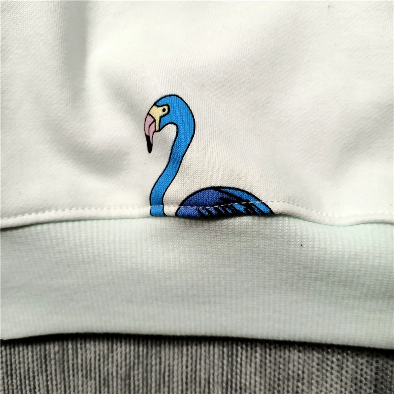 BOBOZONE синий толстовка с изображением фламинго для детей Одежда маленьких