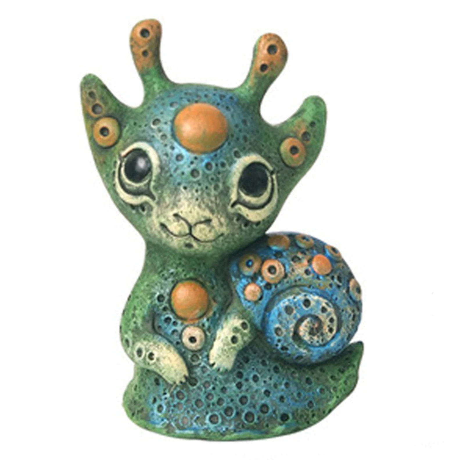 

Resin Garden Decoration Art Elf Statue Cute Alien Ornament Fairy Garden Ornament Accessories Elves Home Desk Bookcase Decor Gift