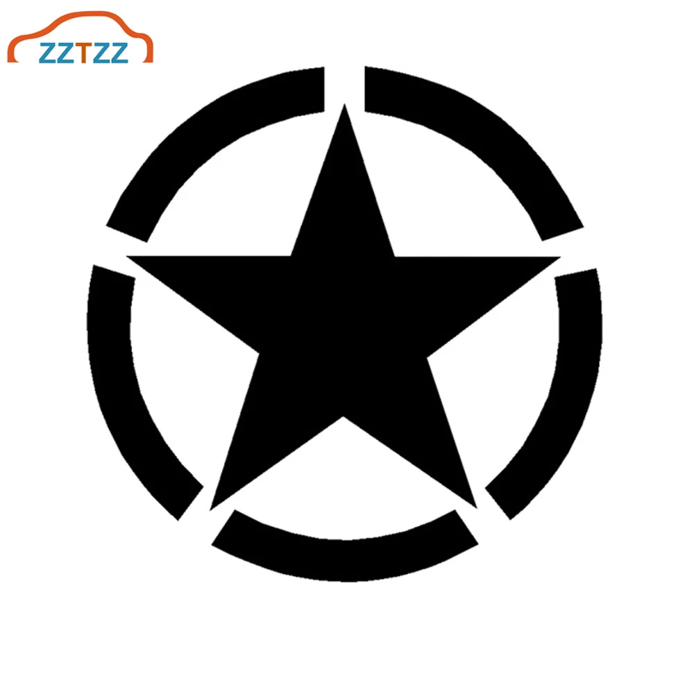 Виниловая наклейка на автомобиль 2 шт. американская армия белая черная