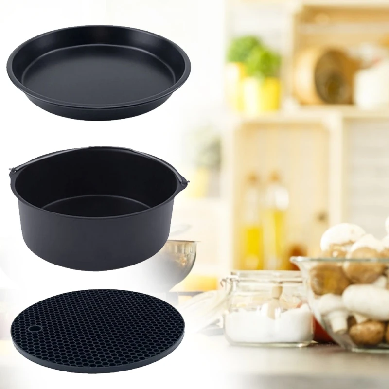 Комплект из 6 шт. 7-дюймовый аэрофритюрница для приготовления блюд без Аксессуары