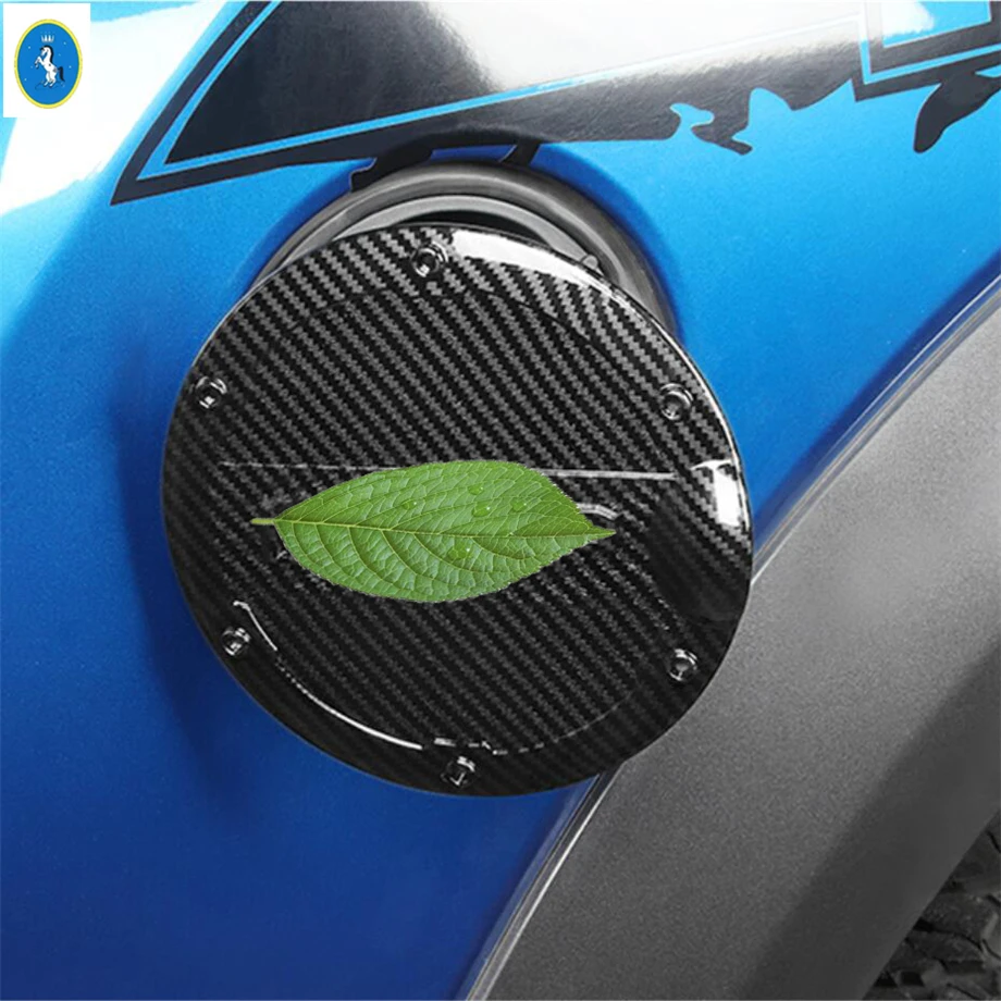 

Rear Door Handle Bowl / Rearview Mirror / Oil Gas Tank Cover Trim Chrome / Carbon Fiber Look For Ford F-150 / Raptor 2015 - 2020