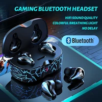 wireless bluetooth 5 1 gaming earphones 65ms low latency game headsets 8d stereo dynamic music earbuds ipx6 waterproof with mic