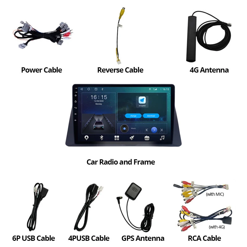 

NAVICAR 2Din Android10.0 Car Radio For Honda Accord 2008-2013 GPS Navigation Stereo Receiver Auto Radio DSP Bluetooth Player IGO