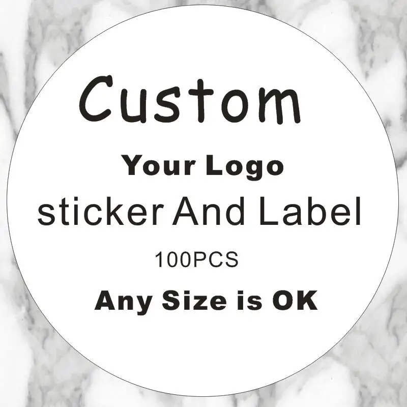 

2-7CM custom logo sticker custom label/wedding sticker design baking gift sticker of your own company name