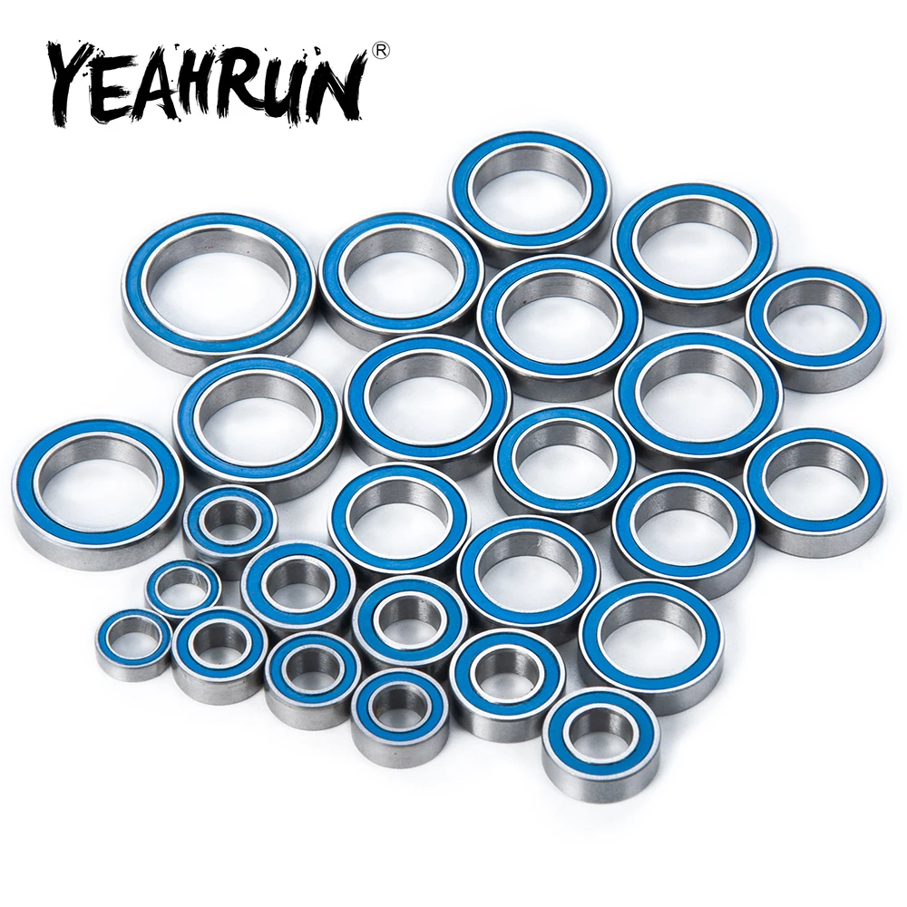 

YEAHRUN 26Pcs Wheel Hub Sealed Bearing Kit for Big Rock Typhon Granite Senton 3s BLX 1/10 RC Crawler Car Upgrade Parts