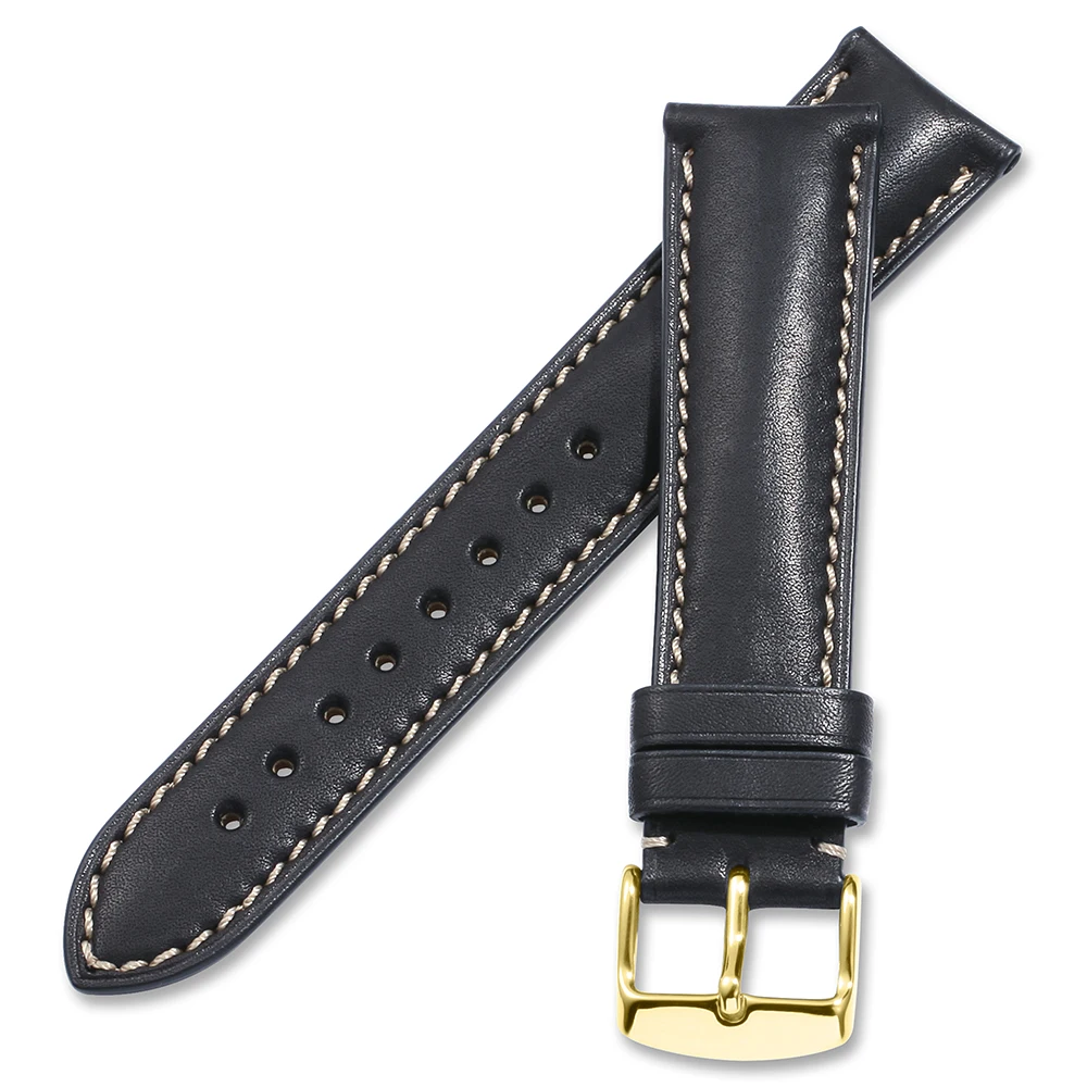 IStrap часы наручные часы на кожаном ремешке полосы для Breitling IWC Casio Seiko 16 мм 18 мм 19 мм 20 мм 21 мм 22 мм 24 мм браслет на запястье