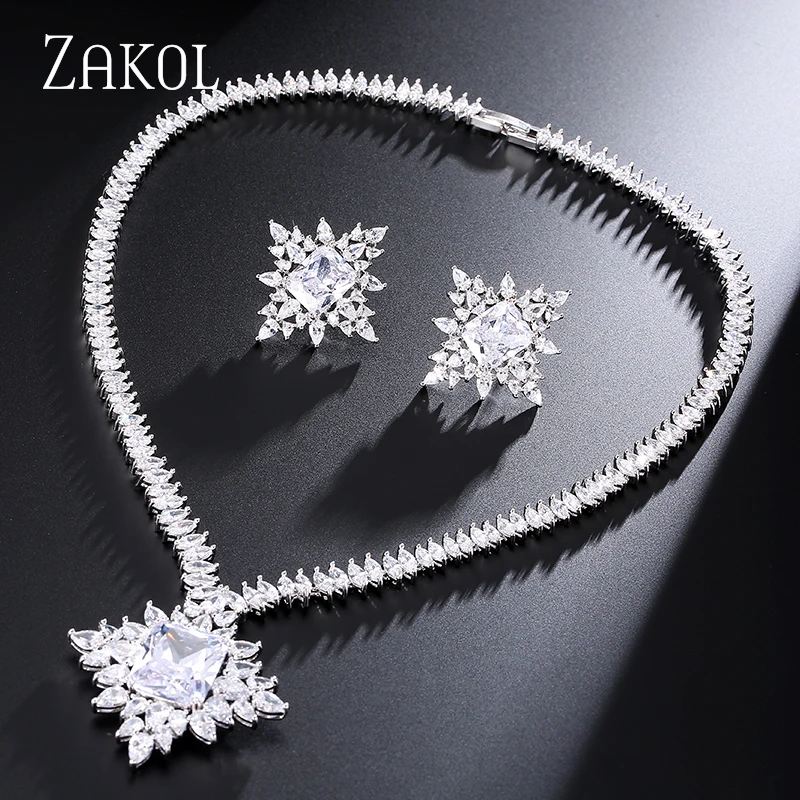 ZAKOL классические свадебные аксессуары юбилей блестящий белый цвет большой