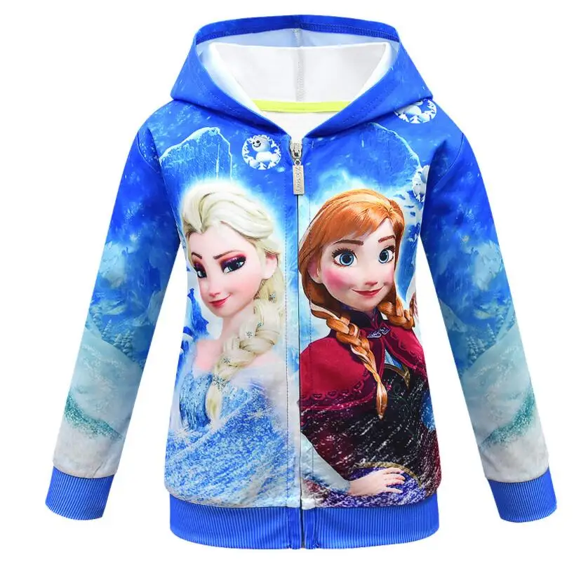 Пальто принцессы Анны и Эльзы Disney для девочек на весну осень верхняя одежда с