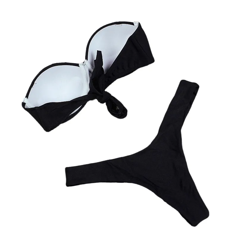 Женский раздельный купальник бикини с заниженной талией и принтом под змеиную