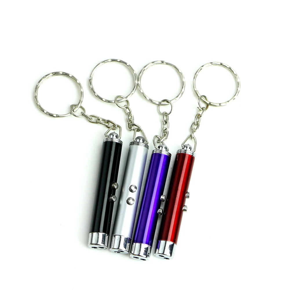 

1PC Mini Multi-function 2 In1 Red Pointer Pen With White LED Light New