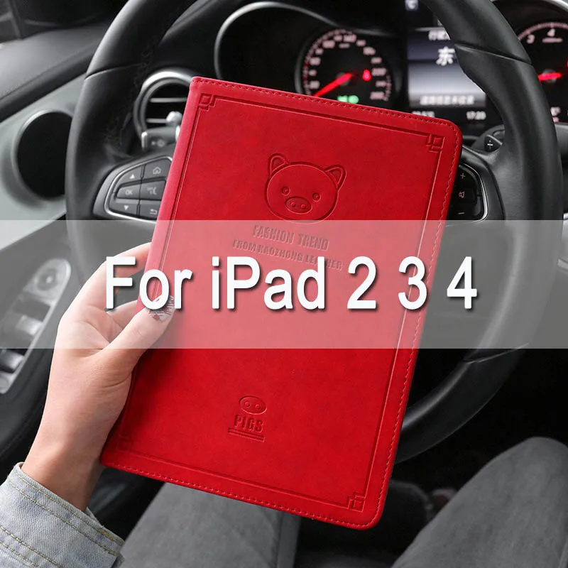 For iPad 2 3 4 Магнитная откидная крышка для iPad Air Air2 Mini 1 2 3 4 чехол для планшета для нового iPad 9,7 a1893 Ретро чехол для iPad 2/3/4 - Цвет: For iPad 2 3 4