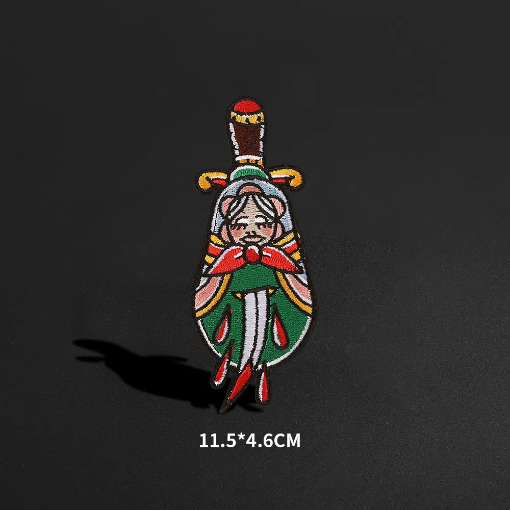 Marine animals and whales Patches For Clothing Animal Leopard head Embroidered Sewing Jackets for Clothes Decor |