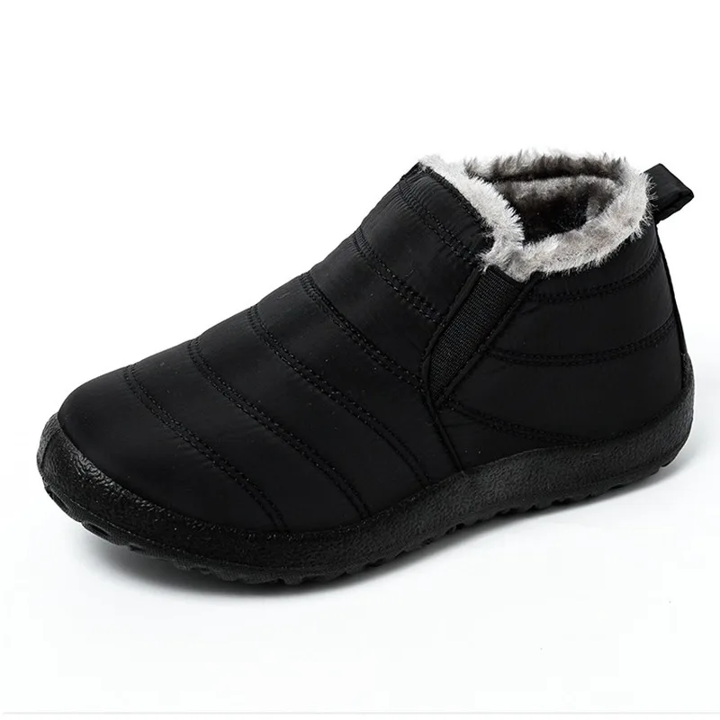 

Women Boots Ultralight Winter Shoes Women Ankle Botas Mujer Waterpoor Snow Boots Female Slip On Flat Casual Shoes Plush Footwear