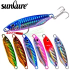 Sunlure 6 шт.лот рыбы джиг, приманка для рыбалки 10G-15G-20G-30G-40G-50G металлический искусственная наживка для рыбалки жесткие приманки с крючками