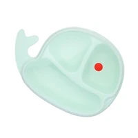 baby feeding plate cute cartoon whale shape dishes food grade pp material tray kids children eating dinnerware food bowl mbg0439