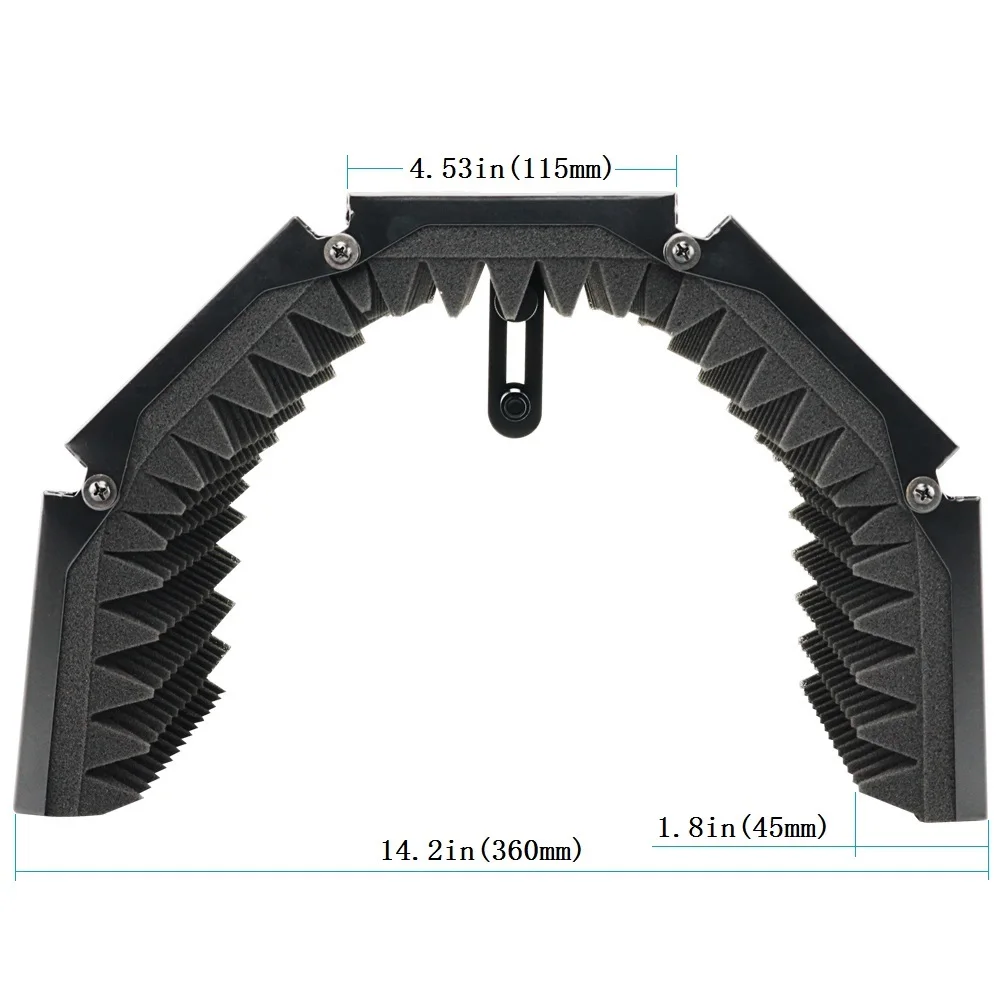 5 панельный складной Студийный микрофон изоляционный щит Звукопоглощающая пена
