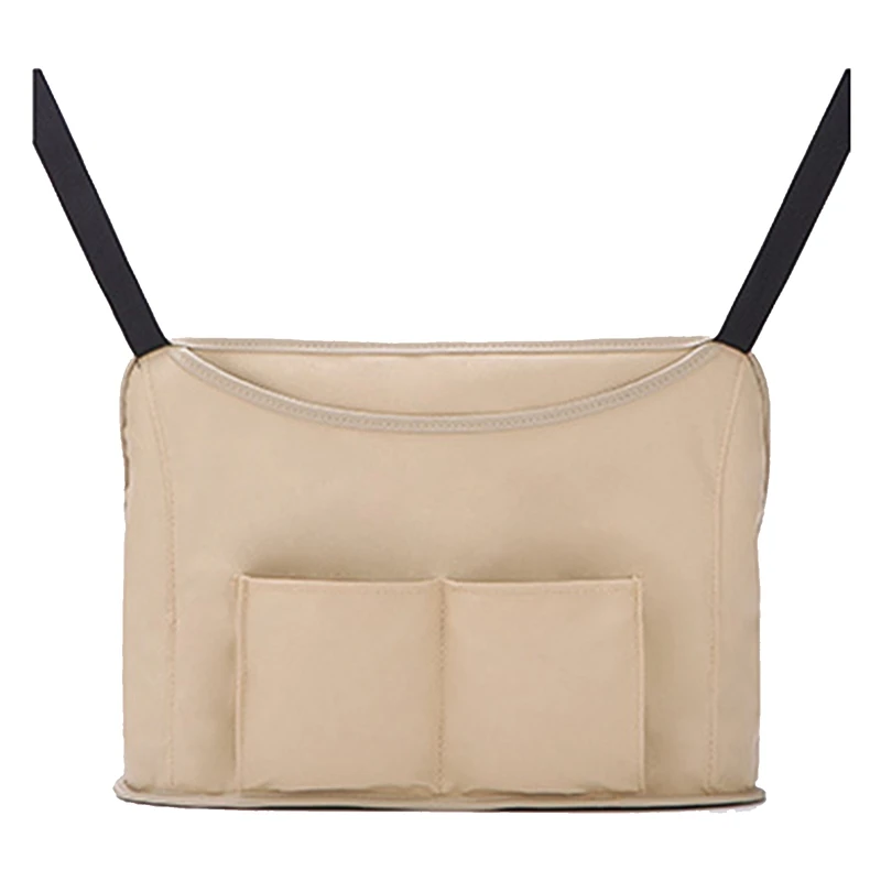 

Leather Car Seat Gap Net Bags Storage Auto Multifunctional Storage Hanging Bag Foods Organizers Interior Accessories