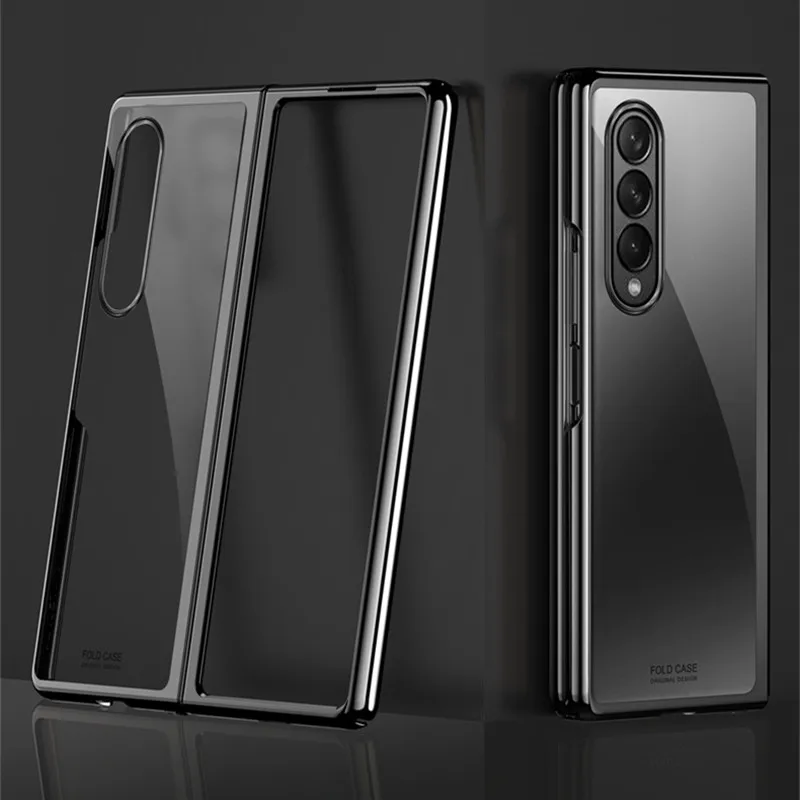 For Cover Samsung Galaxy Z Fold 3 5G Cases Armor Transparent Case For Samsung Z Fold 3 Cover For Samsung Z Fold 3 Fold3 Fundas