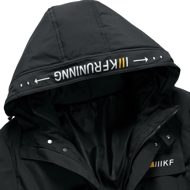 Men 2022 Winter Solid Color Cotton Padded Hooded Jacket Autumn Thick Warm Parkas Casual Streetwear Wadded Coat Male Top Clothing